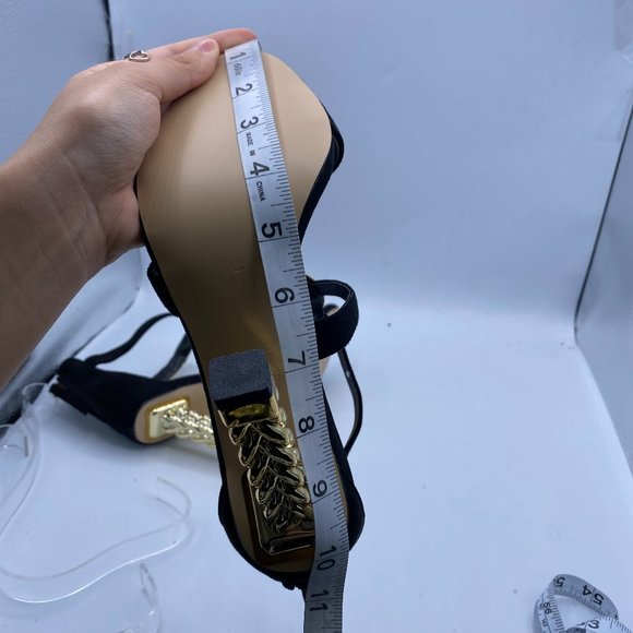 FSJ High Heels Ankle Strap Open Toe Zipper Fashion Sandals - Picture 8 of 10